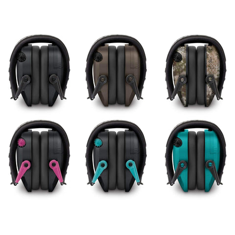 Walker's Gear Razor Ear Muffs carbon rugged rubberized coating for durability