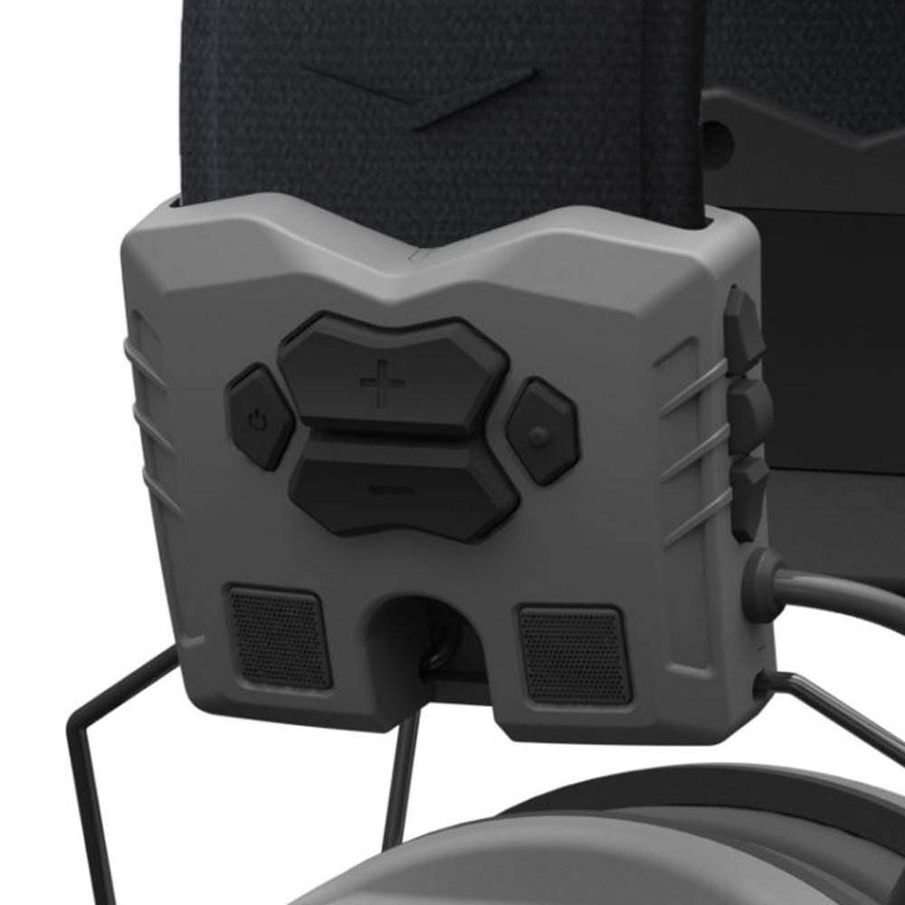 Walker's XCEL Digital Muff Bluetooth setup shows seamless pairing for hands-free calls.