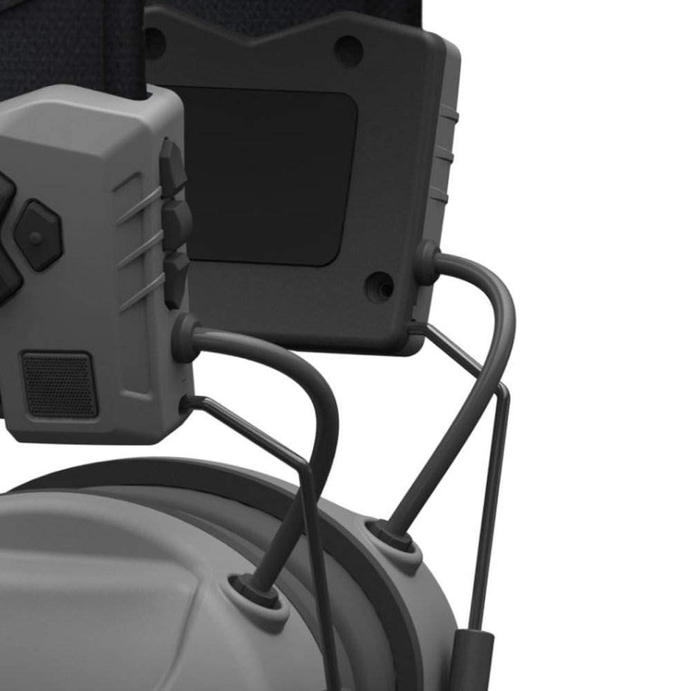 Walker's XCEL Digital Muff control panel highlights easy navigation and mode selection.