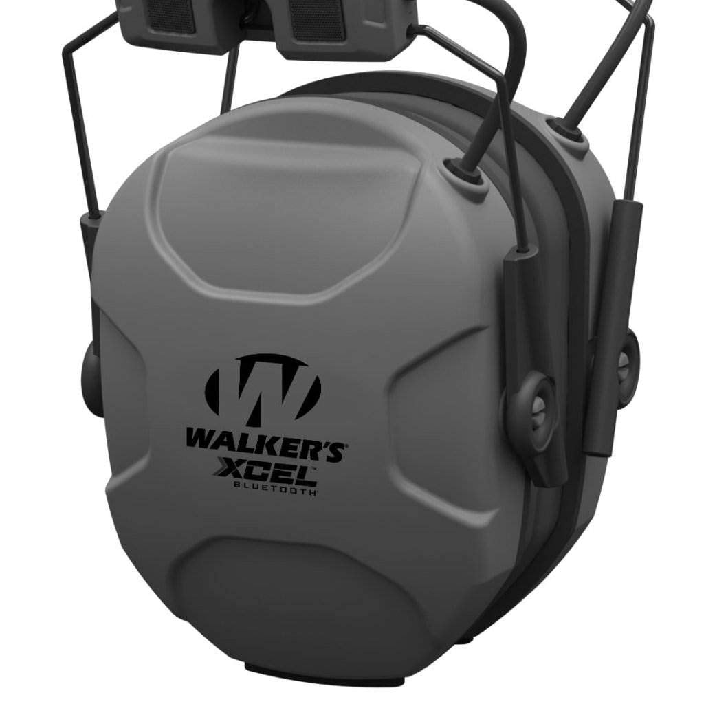 Walker's XCEL Digital Muff side profile demonstrates compact, durable design for field use.