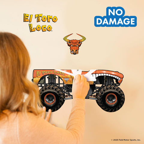 WALL PALZ El Toro Loco wall art for immersive monster truck vibes.