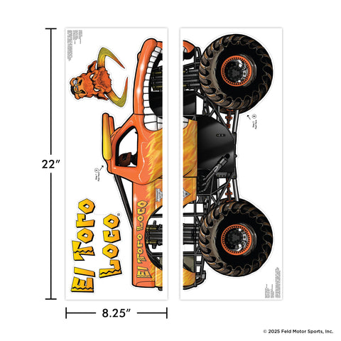 WALL PALZ El Toro Loco decal on a door refreshes a room quickly.