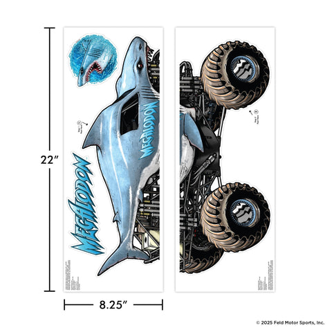 Wall Palz made in the USA seal conveys quality and licensed Monster Jam design