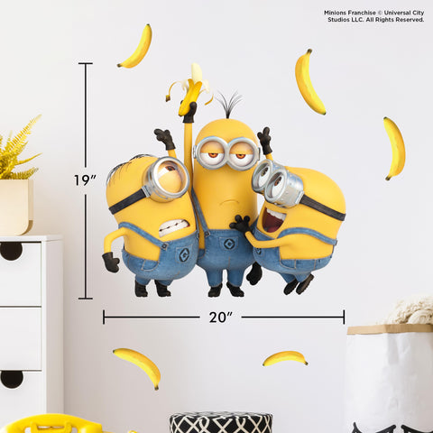 Wall Palz Minions US licensed design for authenticity.
