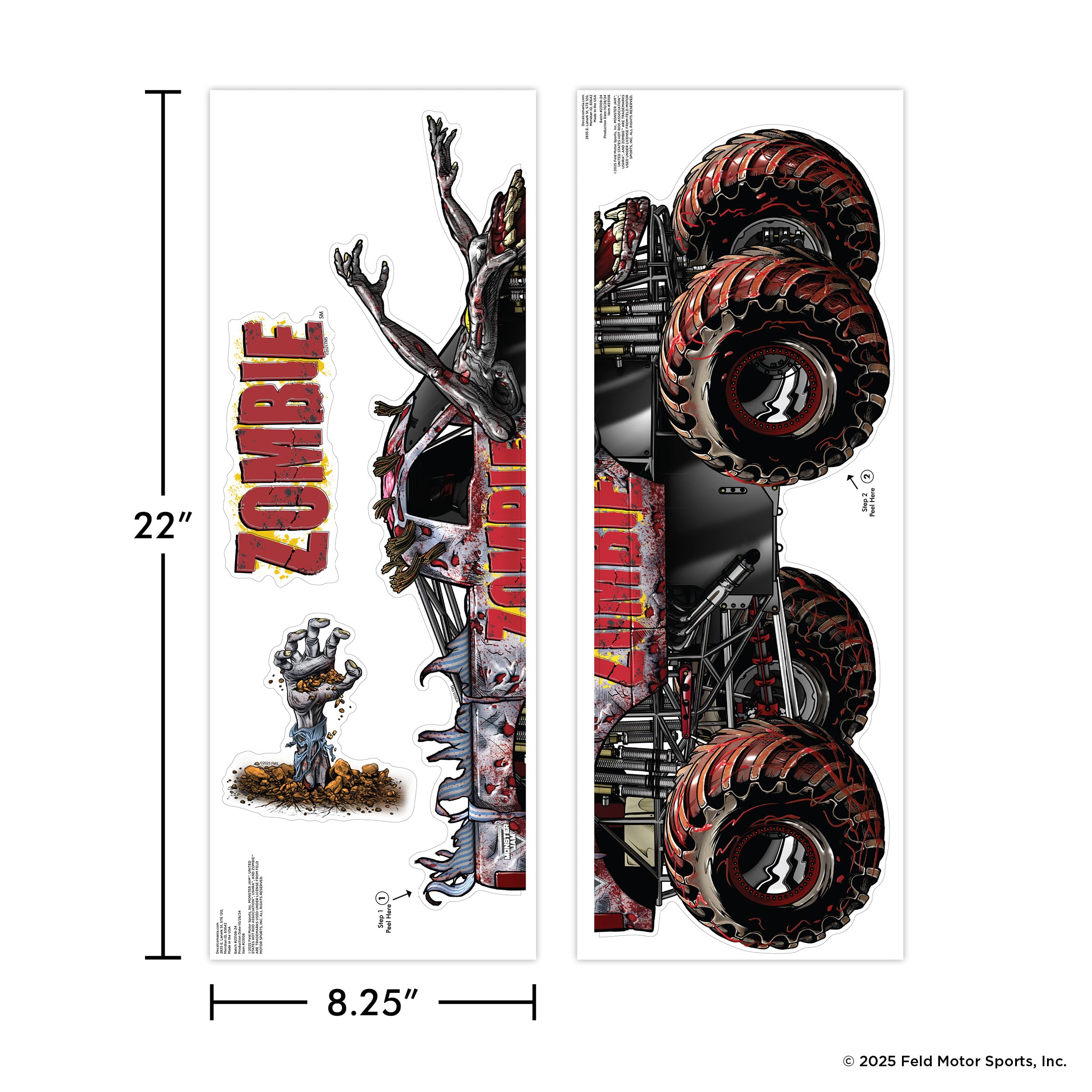 Official Monster Jam license guarantees authentic design details and credibility.