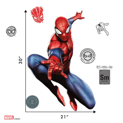 Wall Palz Spider-Man 30-inch centerpiece decal as a bold focal point