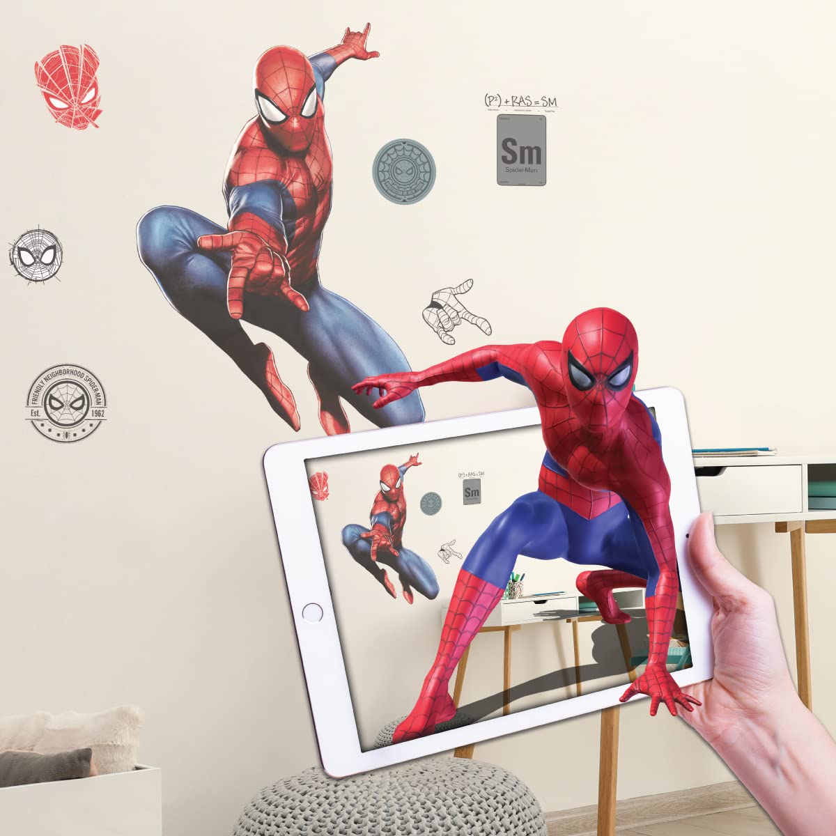 Wall Palz Spider-Man AR action on wall enhances dynamic hero decor