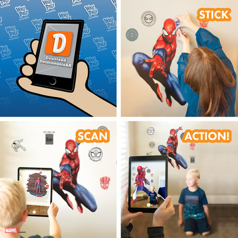 Wall Palz Spider-Man bedroom playroom decor for easy superhero room makeover