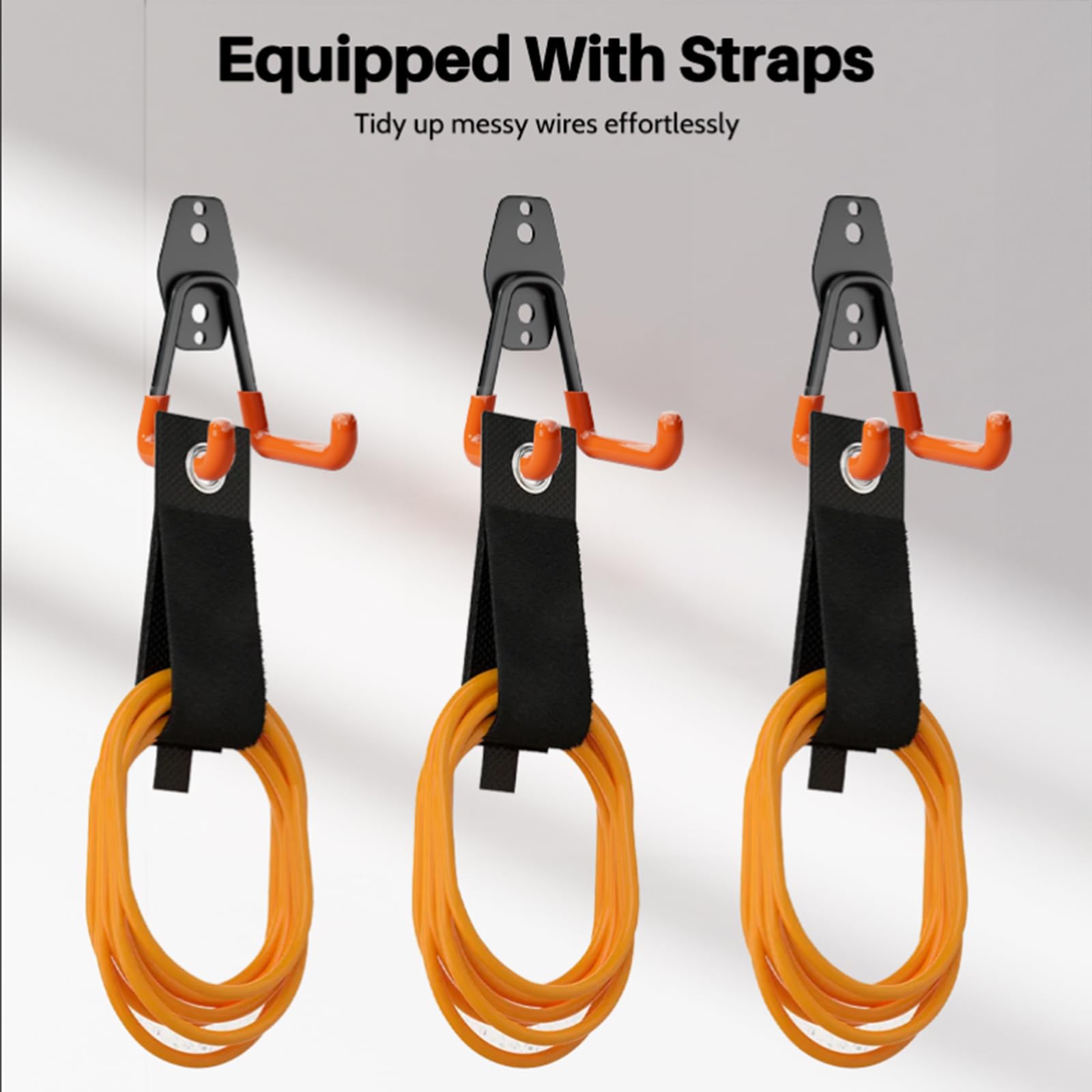 Wallavant ladder and tool hangers secure tall gear safely.