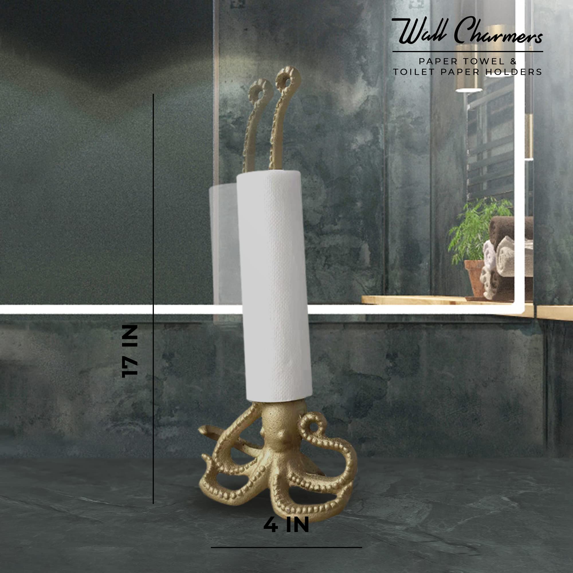 WallCharmers bath accessory doubles as decor with durable iron