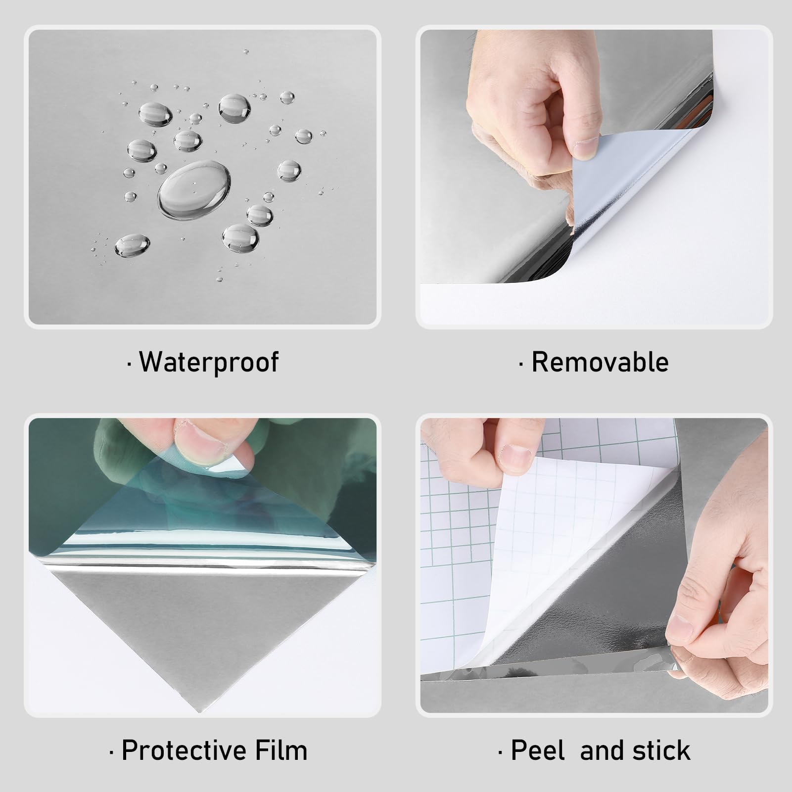 Wallercity self-adhesive film installs without glue or mess.
