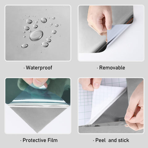 Wallercity self-adhesive film installs without glue or mess.
