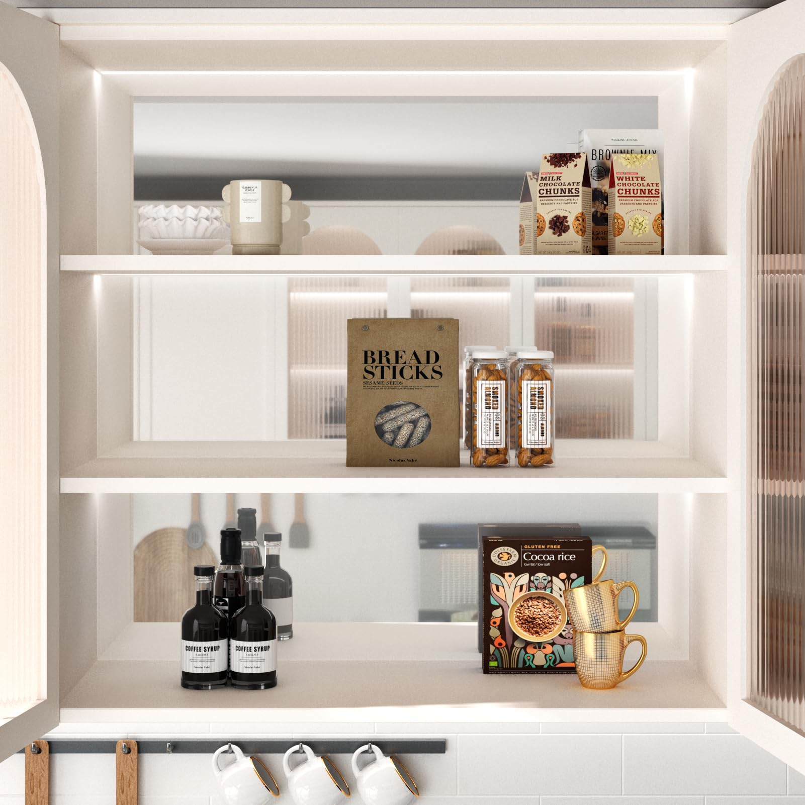 Wallercity kitchen backsplash mirror adds stylish, easy decor upgrades.