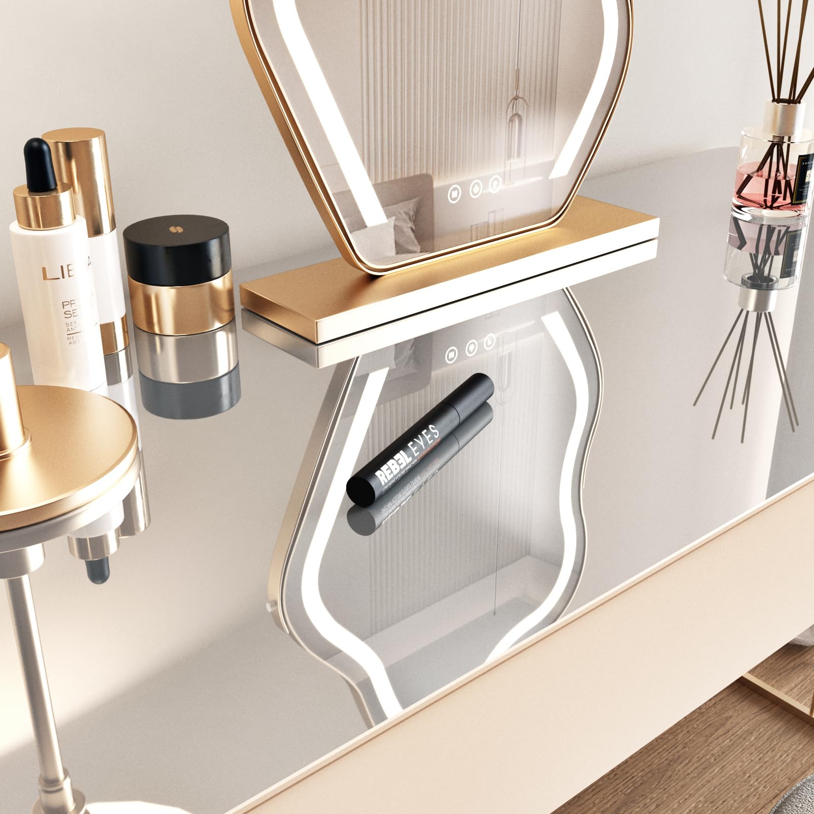 Wallercity non-glass safety mirror provides reflective detail without glass risk.