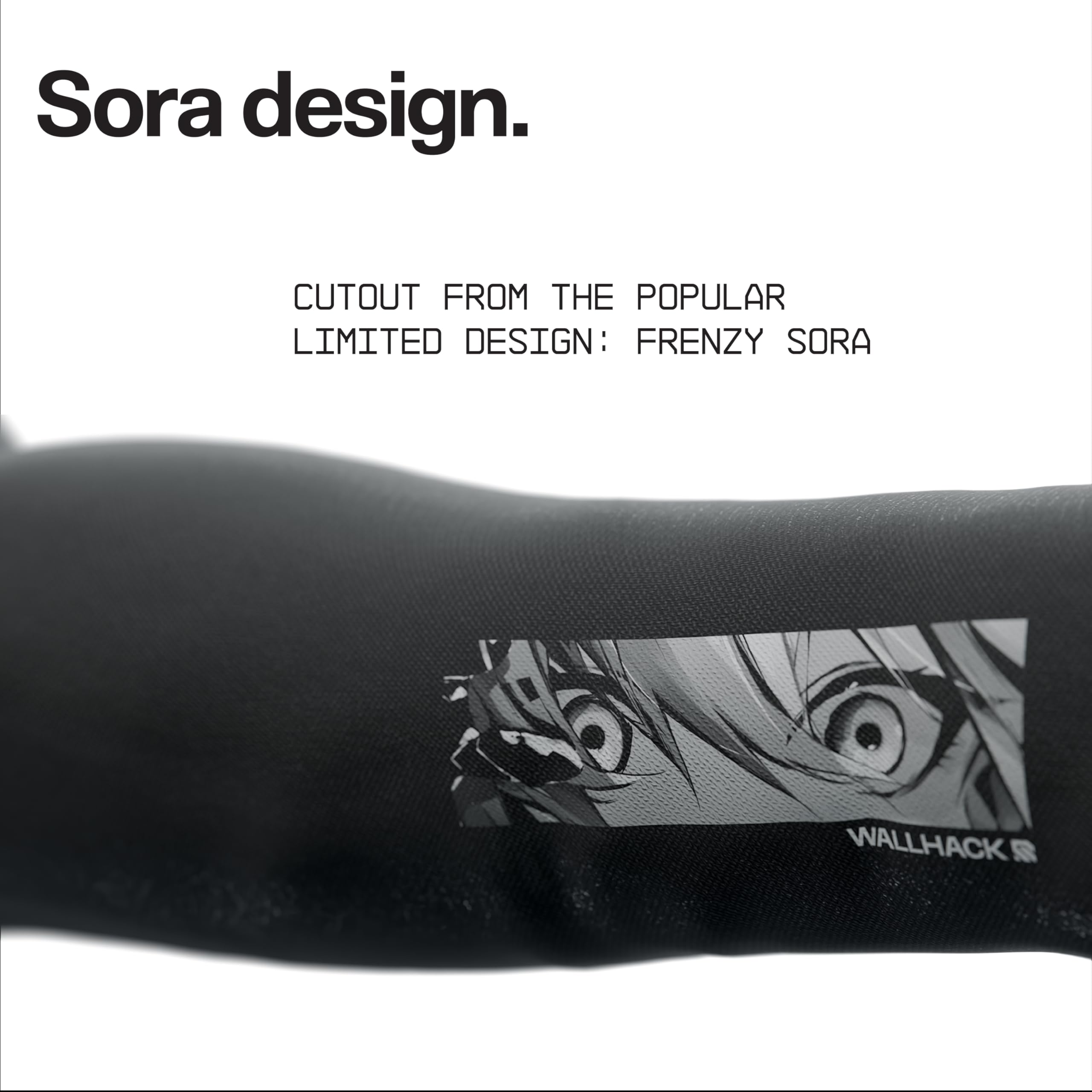 Wallhack arm sleeve close-up highlights durability and scratch resistance