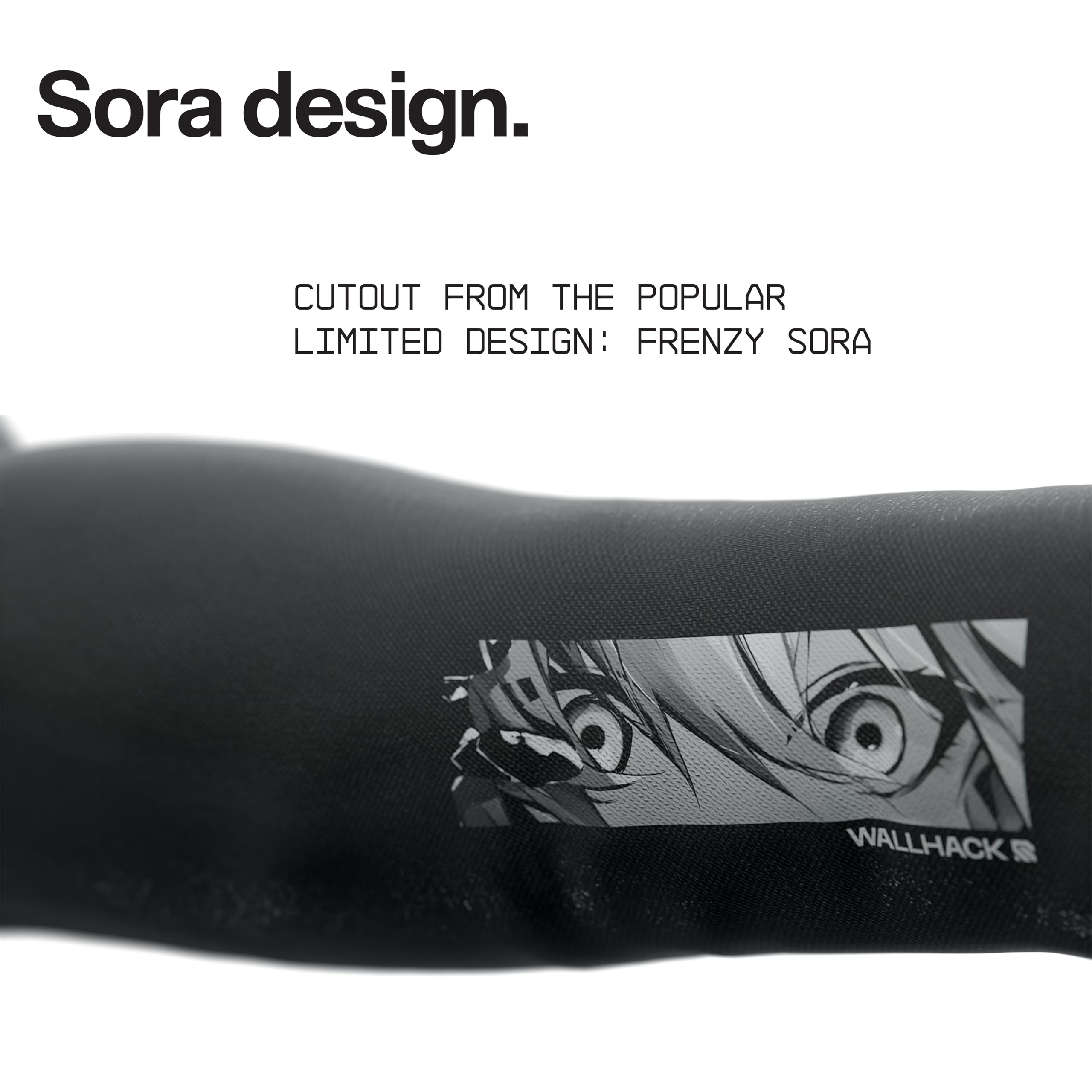 Non-slip style wording on Wallhack sleeve ensuring secure fit during rapid movements.