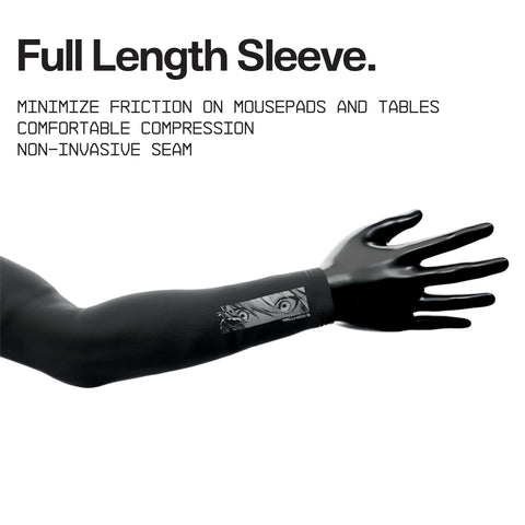 Wallhack esports arm sleeve providing protection against sweat during play.