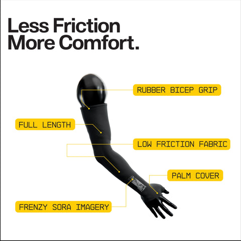 Wallhack Frenzy Sora arm sleeve worn on arm showing precise control