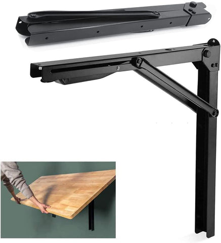 Wallmaster 24inch folding shelf bracket assembly providing sturdy 90-degree wall support.