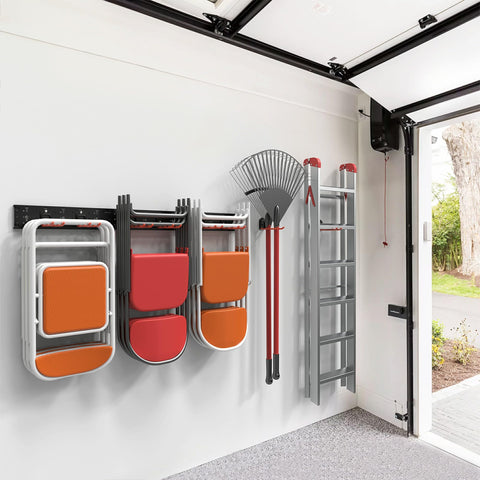 Wallmaster with eight adjustable hooks for flexible tool hanging