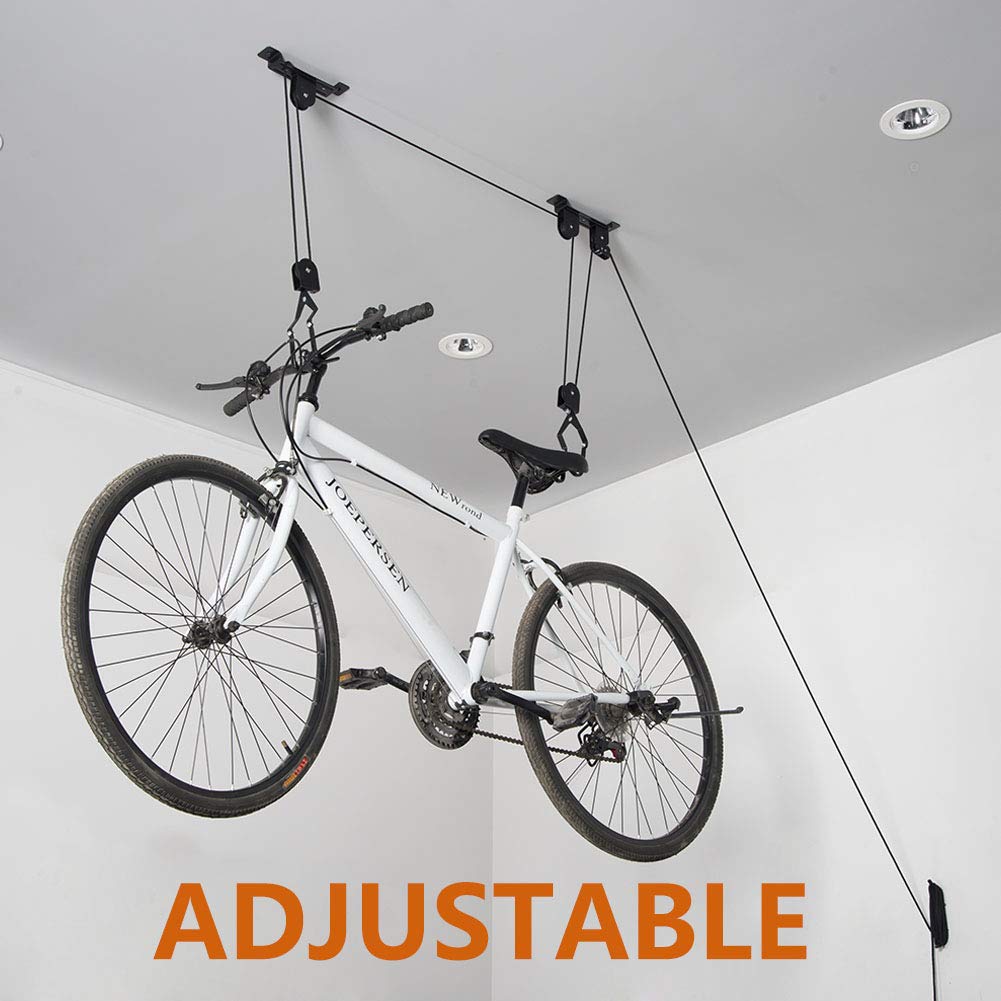 Wallmaster anti-scratch rubber hooks prevent slips and protect bikes from scratches.