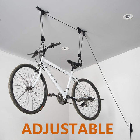 Wallmaster anti-scratch rubber hooks prevent slips and protect bikes from scratches.