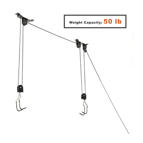 Wallmaster rubber-coated hooks protect bike finishes during storage.