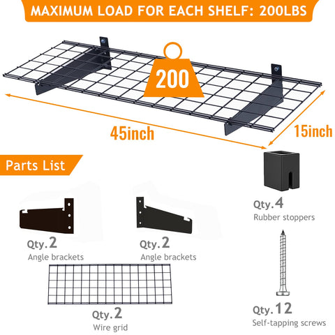 Wallmaster hardware kit included for quick installation