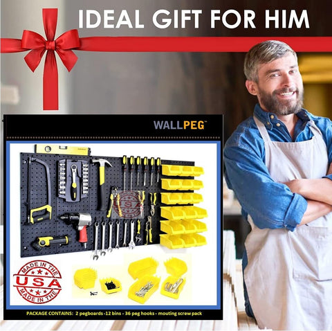 WallPeg indoor-outdoor-usable pegboard for versatile spaces.