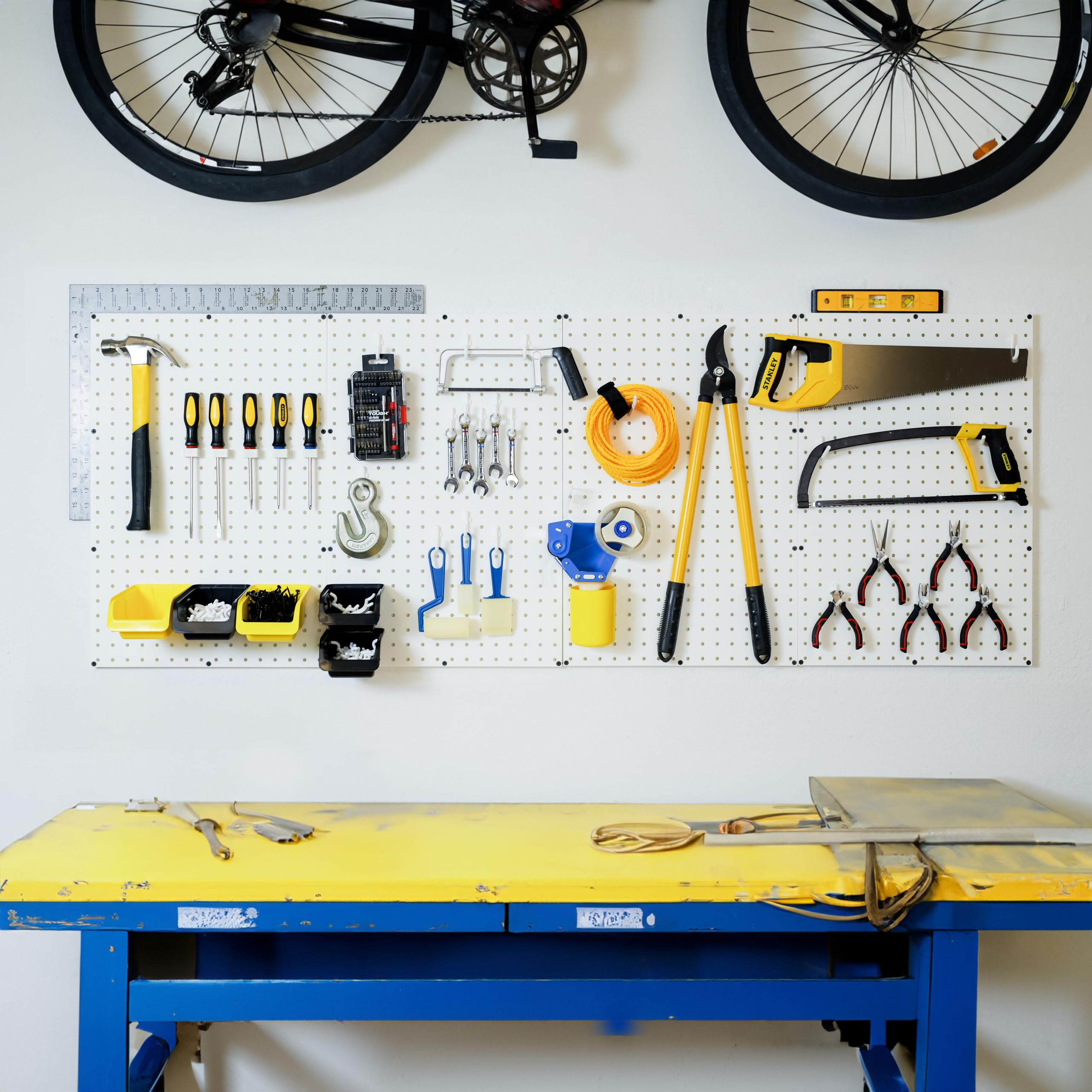 WallPeg pegboard compatible with standard hooks and bins