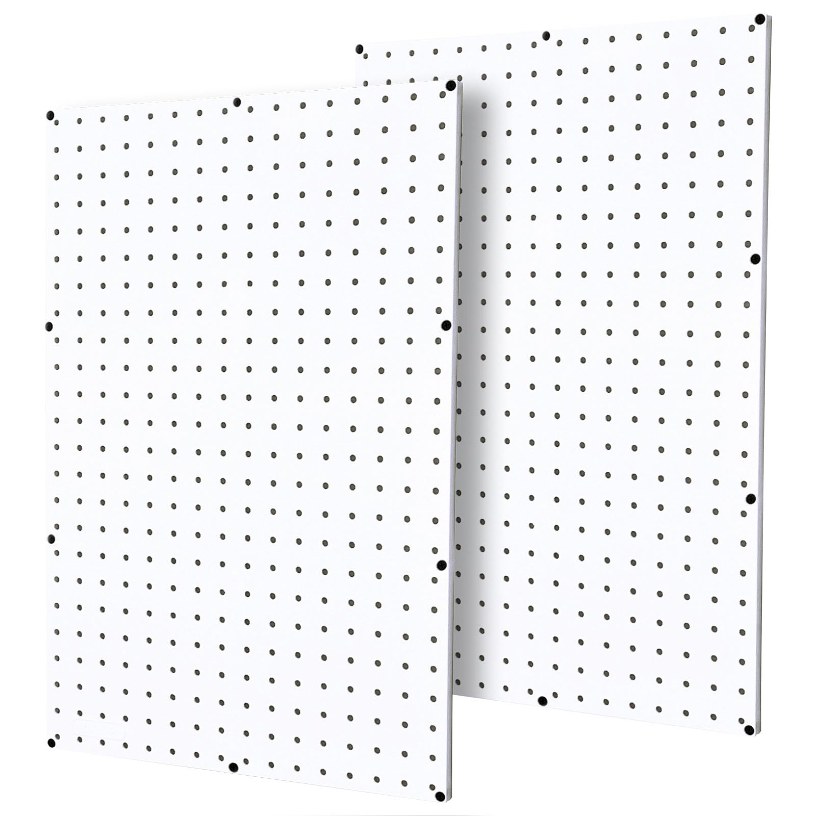 WallPeg pegboard panels white two-panel setup for garage organization