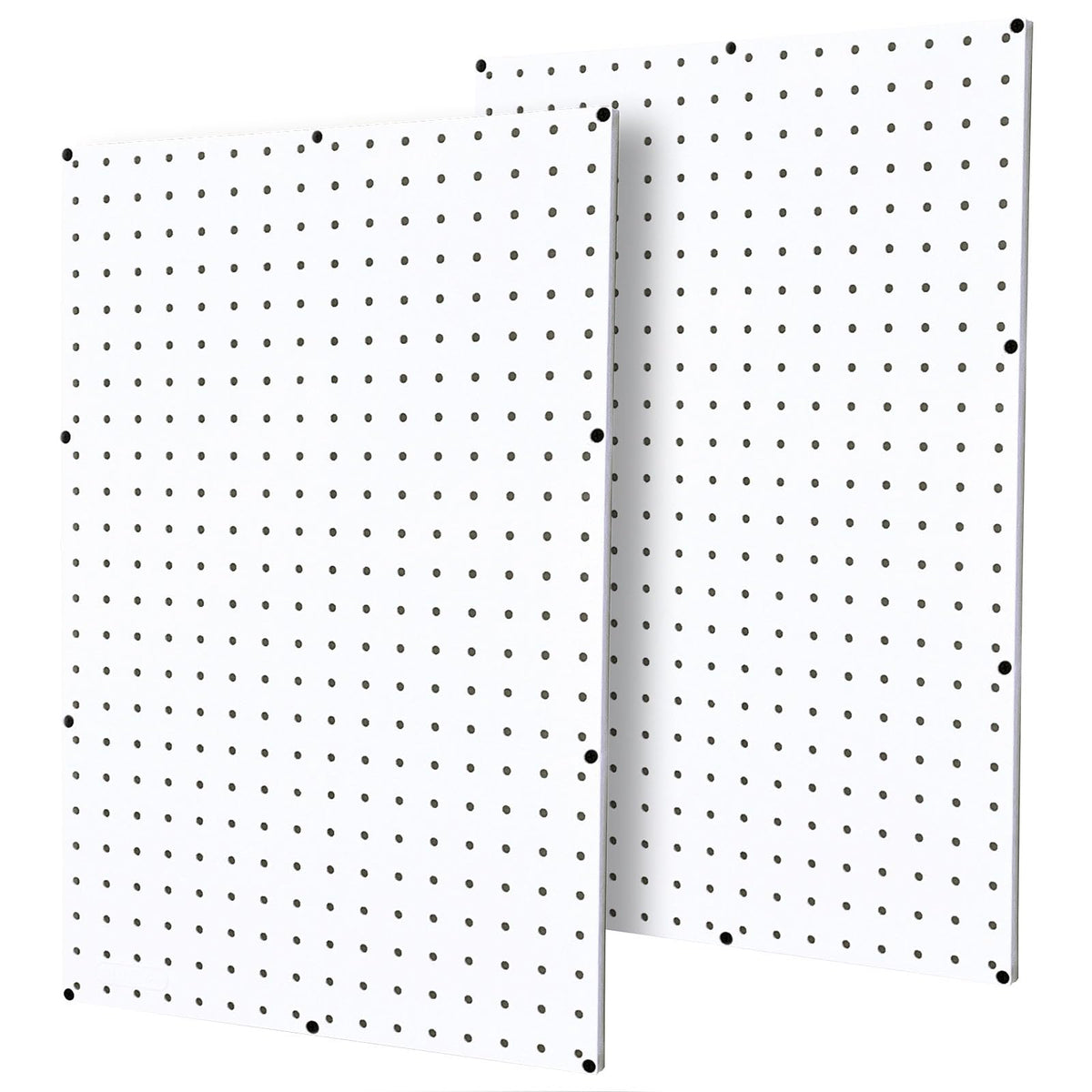 WallPeg pegboard panels white two-panel setup for garage organization