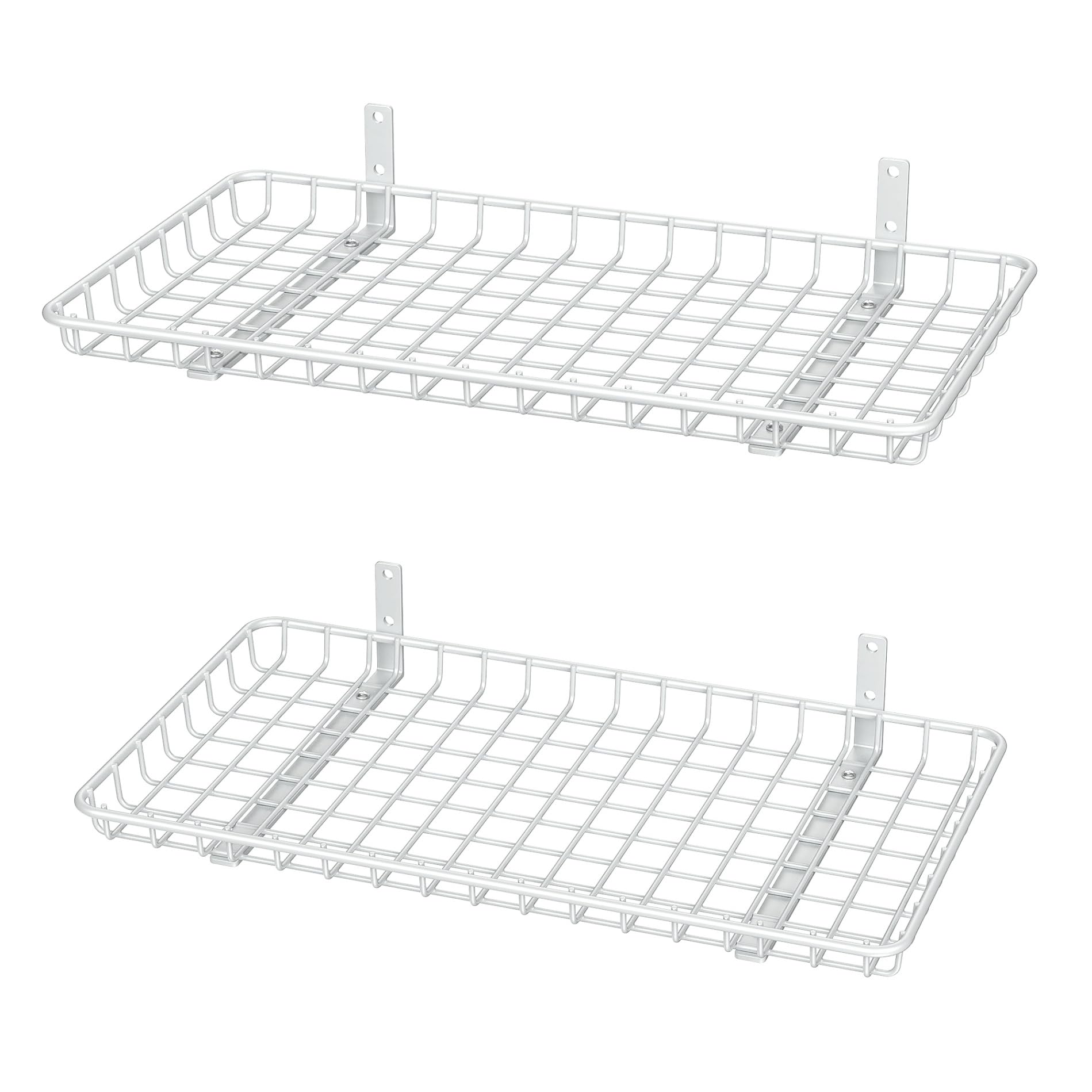 WALMANN 12x24 wall shelf pack of 2 with white finish saves floor space for any room