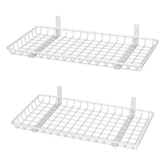 WALMANN 12x24 wall shelf pack of 2 with white finish saves floor space for any room