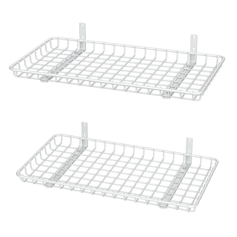 WALMANN 12x24 wall shelf pack of 2 with white finish saves floor space for any room
