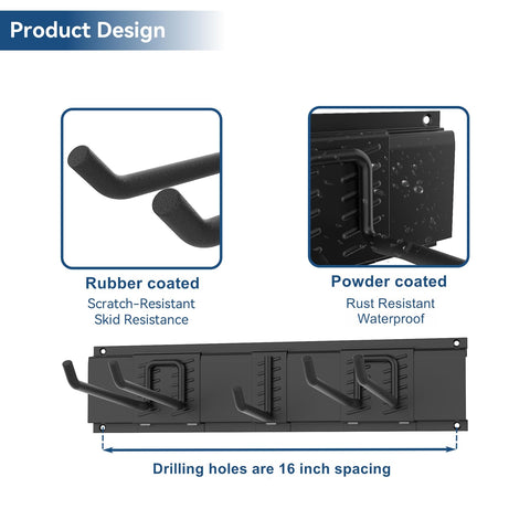 Walmann 16-inch mounting holes alignment for stud-friendly installation