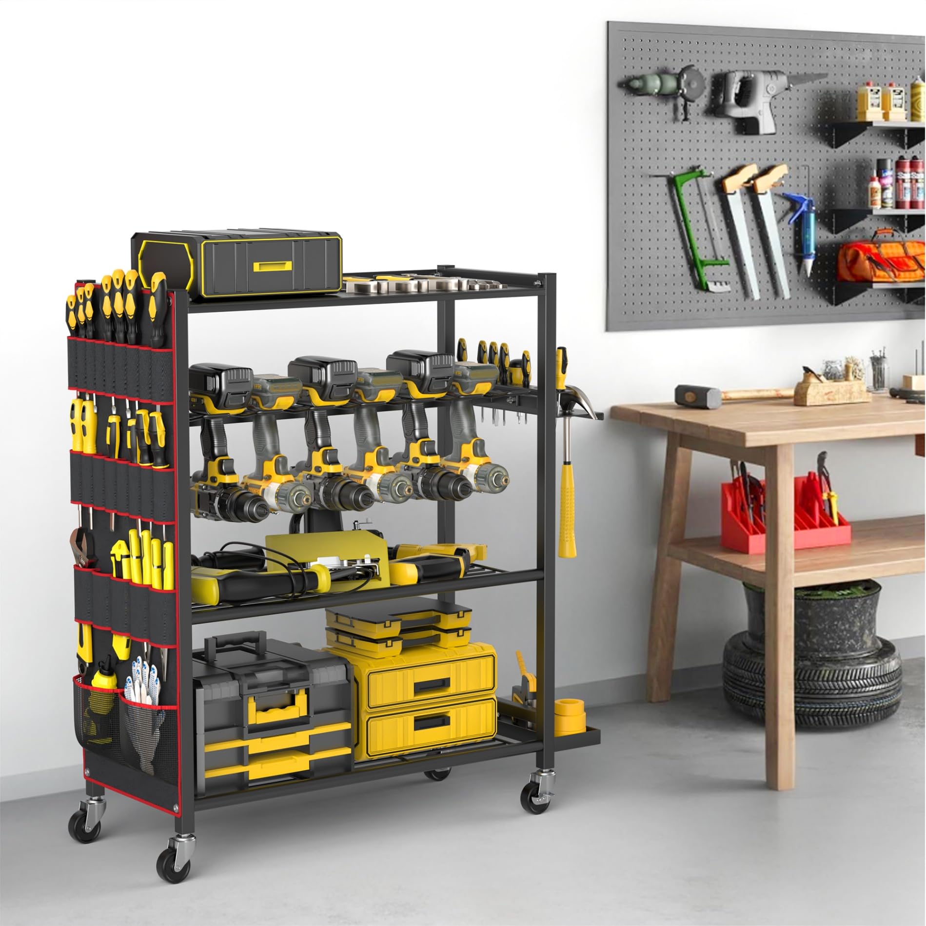 WALMANN drill-slots-organization keeps drills accessible during jobs.