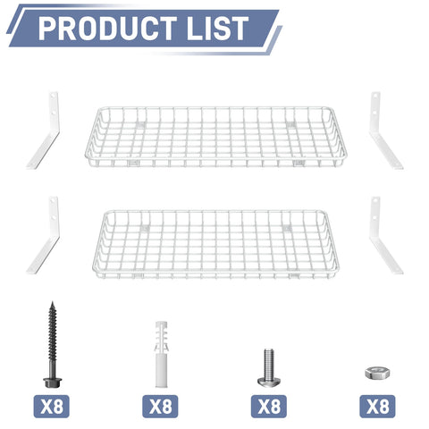 WALMANN durable powder-coated steel shelf stands up to frequent organization tasks
