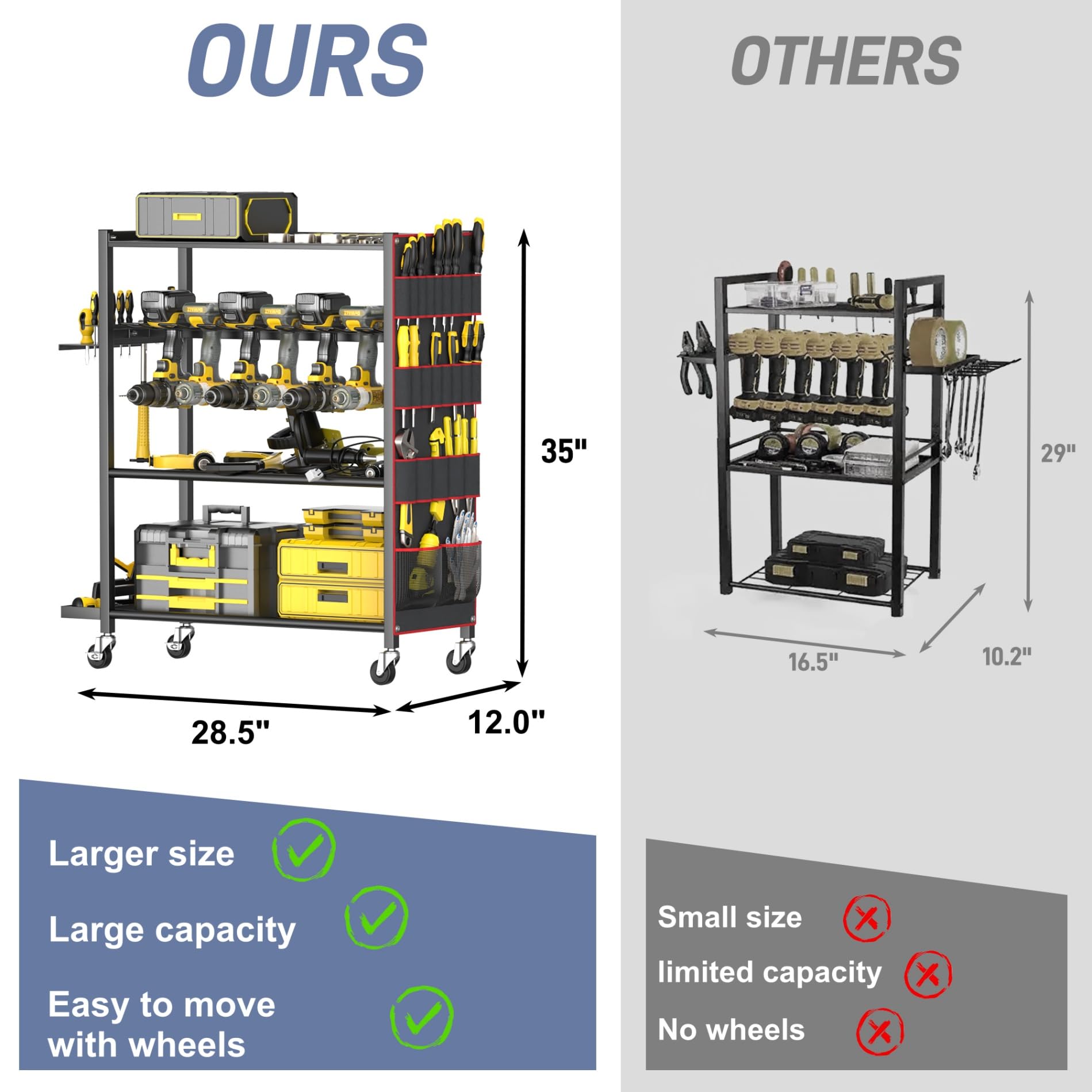 WALMANN durable-steel-construction resists rust and bending.