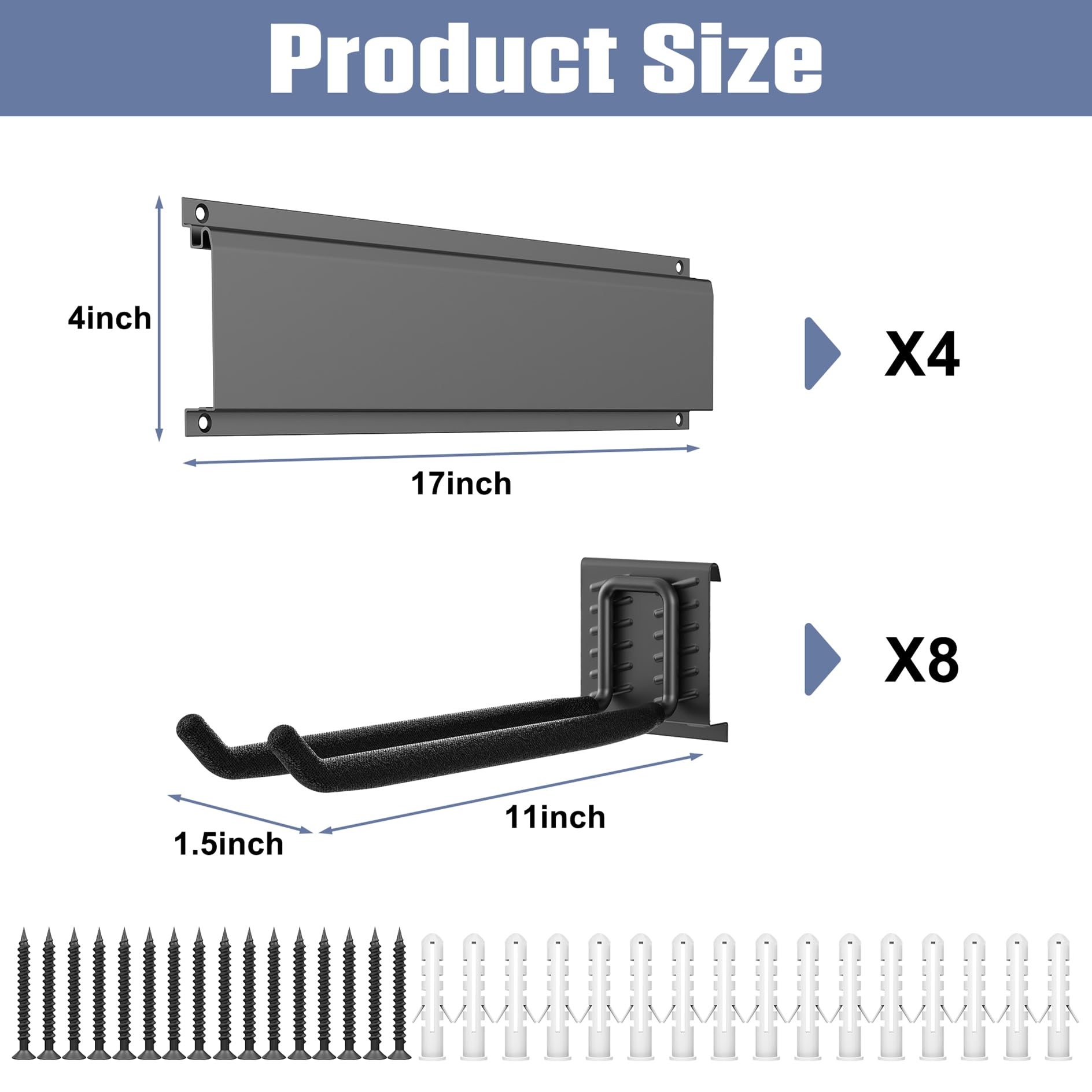 WALMANN folding-chair storage image showing space-saving solution for garage.