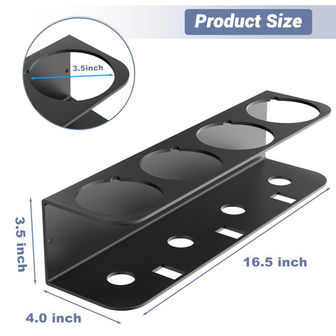 Notches for straws and deep cups on WALMANN rack support versatile can designs.