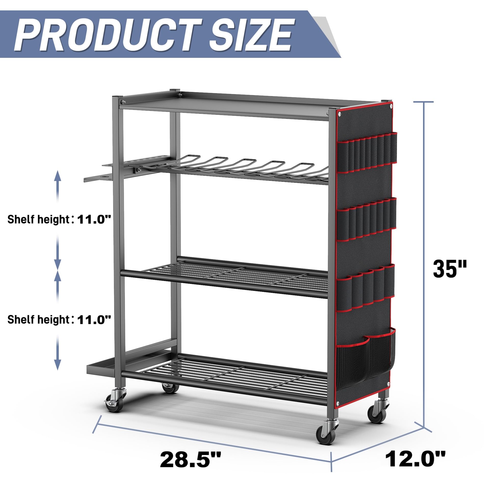 WALMANN lockable-wheels ensure secure movement around the workshop.
