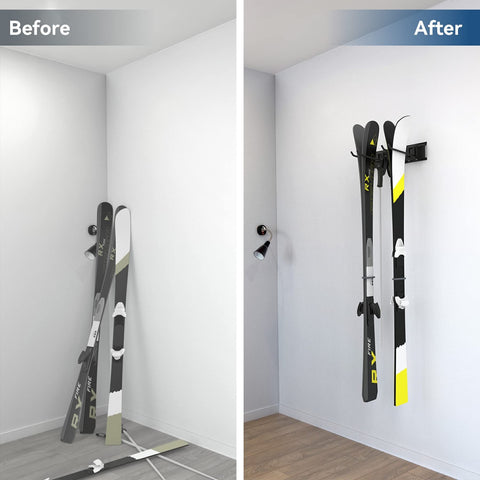 Walmann pre-drilled tracks and screws simplify installation