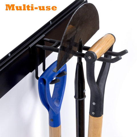 WALMANN Ski Wall Rack multi-purpose storage for snowboards, backpacks, and tools.