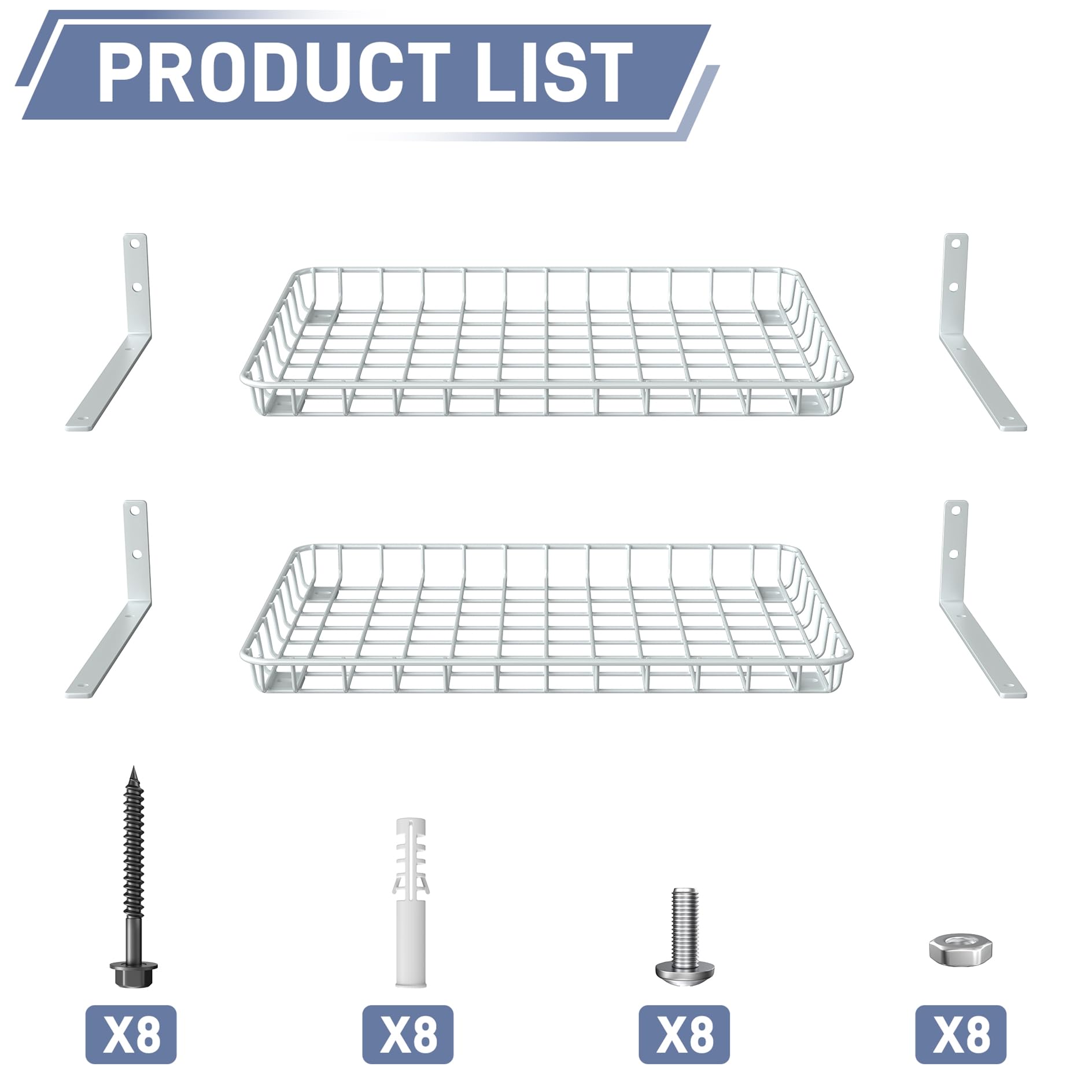 WALMANN 16-inch stud mounting holes for quick wall installation