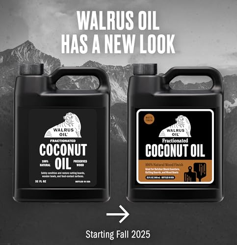 Walrus Oil cutting-board oil application on a wooden board for a nourished finish.