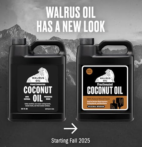 Walrus Oil cutting-board oil application on a wooden board for a nourished finish.