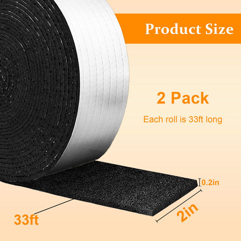 WALSIO self-adhesive pipe insulation wrap; quick outdoor installation