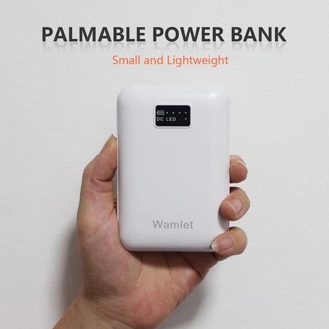 Wamlet USB 5V 2.1A output powers a phone or tablet from the battery.