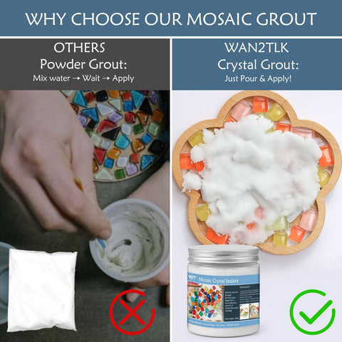 WAN2TLK crystal particles add subtle sparkle to mosaic art